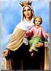 Virgen del Carmen, con niño